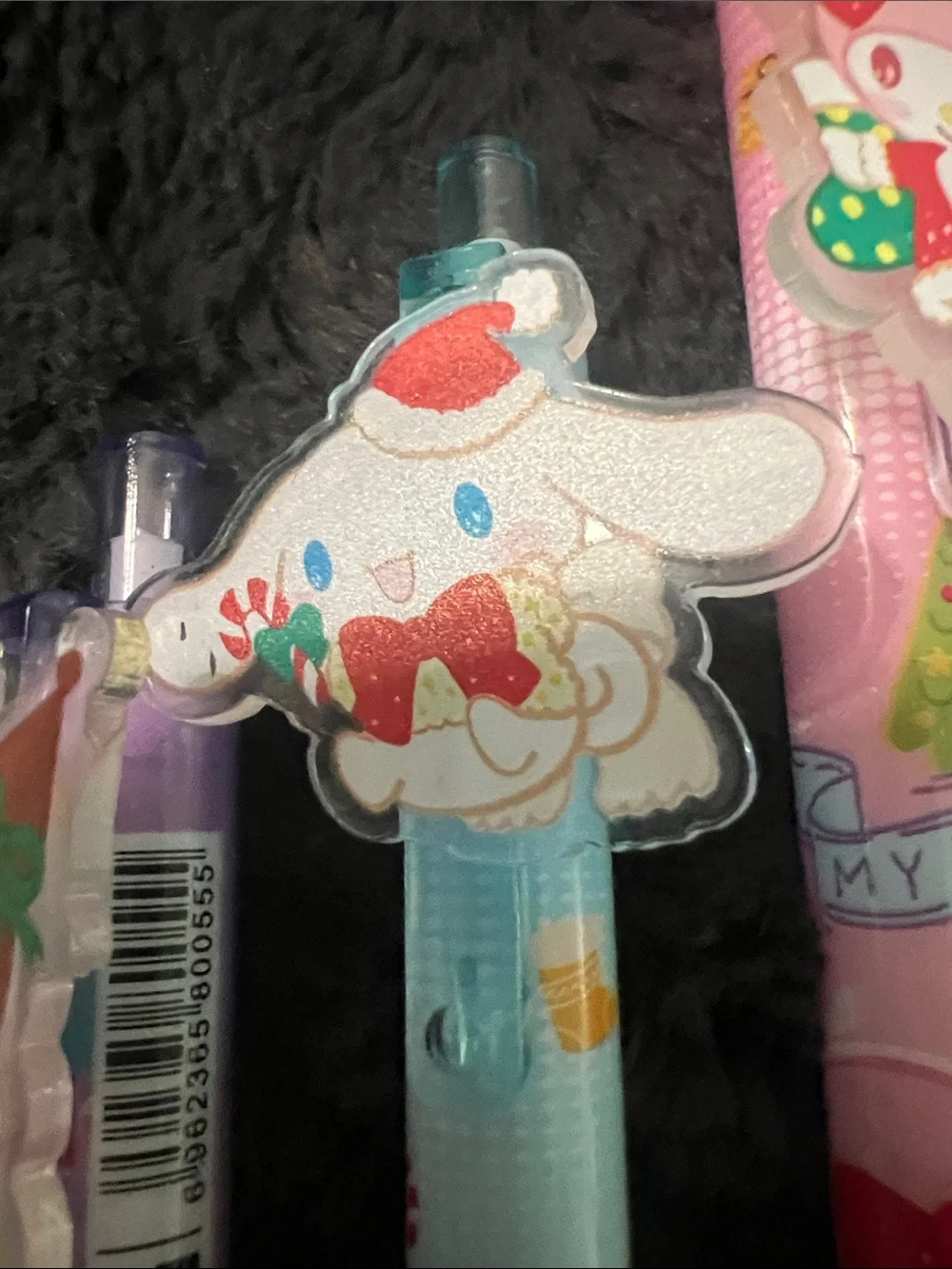 Set of 6 holiday Sanrio character pens - Christmas in July!